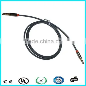 OEM Logo Flat/round Audio Cable 3.5mm Aux Cord for Car Speaker thumbnail-2
