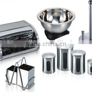 8pcs Stainless Steel Bread Bin Set thumbnail-1