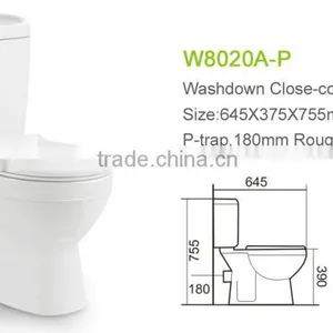 Hot Sale Washdown Promotion Western p Trap Toilet thumbnail-2