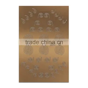 Hollow Out Peel Off Metal Finger Nail Stencils thumbnail-5