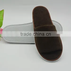 Brown Coral Fleece Hotel Disposable Slippers thumbnail-4