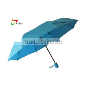 21"*8K Wind-resistant Auto Open and Close 3 Folding Umbrella thumbnail-3