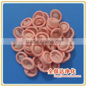 Cleanroom Textured ESD Pink Latex Finger Cot thumbnail-3