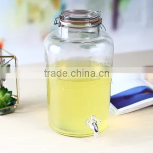 Big Glass Water Dispenser With Glass Lid thumbnail-1