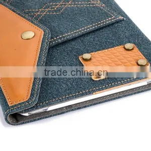 Wholesale Price Factory Strong Protect Pocket Jeans Leather Tablet Cover for Ipad thumbnail-5