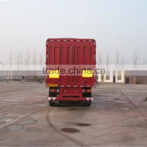 60T 3 Axle Animals Transport Semi Trailer /truck Stake Semi Trailer thumbnail-6