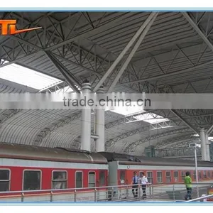 Hall Stadium Station Roof Steel Truss thumbnail-6