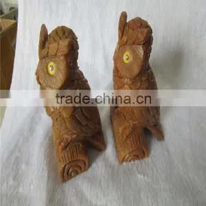 Factory Direct Customized Quartz Crystal Colorful Owl for Home Decor thumbnail-2
