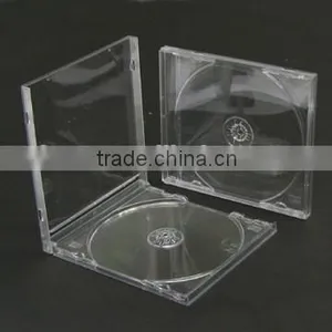 Standard 10.4mm Plastic Single PS Jewel CD Case With Clear Tray thumbnail-1