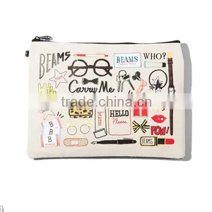 Stylish Zipper Canvas Tote Bag thumbnail-1