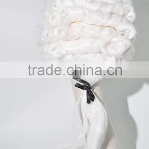 Cosplay Short Judge Wig Roman Wave Wig With Braid N331 thumbnail-3