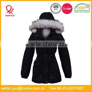 Runtex Ladies Casual Padded Jacket With Fake Fur in Hood RLJ089 thumbnail-1