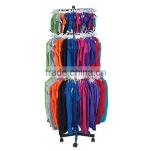 3 Tiers Wholesale Rotating Hanging Clothing Display Rack HSX-S1043 thumbnail-1