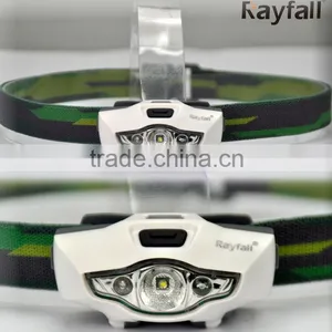 Shenzhen Rayfall Hot Direct Selling 3 Led Head Torch Led With Red Sos Lighting Mode thumbnail-1