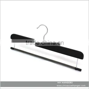 High Quality Wooden Bottom Hanger Pants Hanger for Wholesale thumbnail-4
