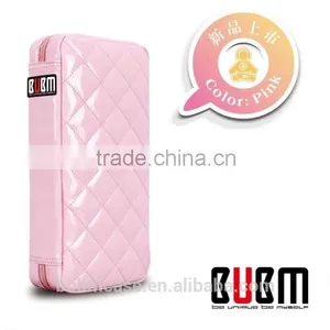 Pink 64 Capacity PU Leather Cover DVD Case CD Holder Personalized cd Case Multi Disc Dvd Cases thumbnail-2