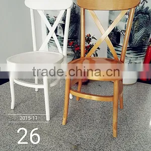 Stackable Beech White Tuscan Chair thumbnail-1