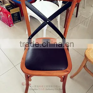 Beech X Back Dining Chair thumbnail-1