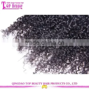 Manufacturers Raw Unprocessed Virgin Human Mongolian Kinky Curly Hair thumbnail-3