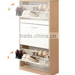 Cheap Price Melamine MDF Shoe Cabinet/shoe Rack thumbnail-1