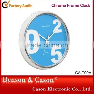 Chrome Frame Wall Clock for Round Shape thumbnail-2