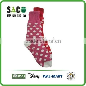 Fashion Double Layer Snow Dots Pattern Acrylic Warm Women Socks thumbnail-1