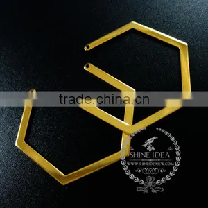 40*34mm Gold Plated Geometric Simple Pendant Charm DIY Earrings Chandelier Jewelry Supplies 1850252 thumbnail-3