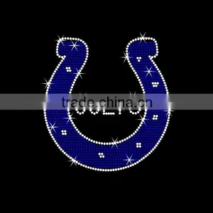 Colts Iron On Rhinestone Motif Transfer Designs Hotfix Patterns Wholesale thumbnail-1