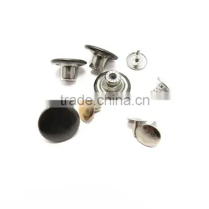 15mm Black Smooth Metal Button For Jean Clothing thumbnail-6