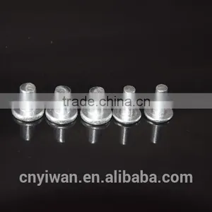 Blind Rivet Flat Head Semi Tubular Shoulder Solid Aluminum Rivet thumbnail-1