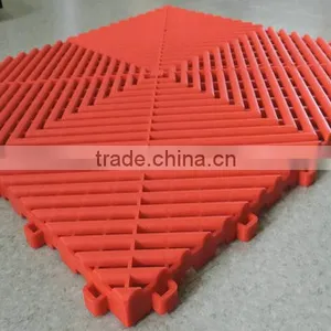 OEM Heat Insulation Well Drained Antiskidding PP Garage Floor Mat thumbnail-3