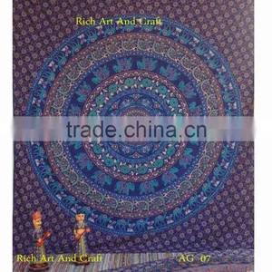 Twin Hippie Indian Tapestry Elephant Mandala Throw Wall Hanging Gypsy Bedspread Bad Sheet thumbnail-1