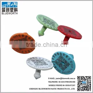 Blueworth 1# Tpu Round Male Pig Use Ear Tags With Metal Nail thumbnail-1