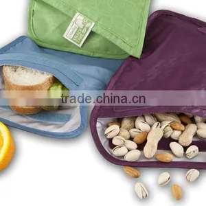 Insulated Reusable Sandwich Bag Lunch Snack Bento Picnic Pouch thumbnail-3