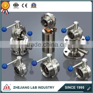 ISO Certified Factory Direct Sale Stainless Steel Sanitary Butterfly Valves thumbnail-1
