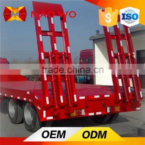 Heavy Duty 20ft 2 Axles 30 Ton Lowboy Semi Trailer for Sale thumbnail-4