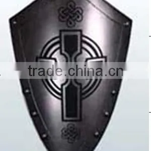 Bronze Warrior Sculpture With Shield thumbnail-4