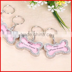 High Quality Beautiful With Diamond Metal Dog Tag,Name Stainless Steel Pet Tag thumbnail-3