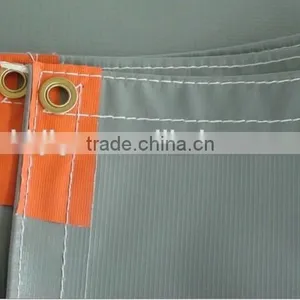 600g Blue Color Pvc Coated Tarpaulin Fabric thumbnail-4