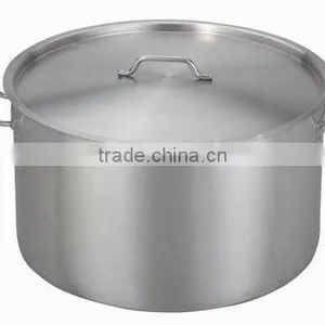 (05)Stainless Steel Flat Stock Pot With Compound Bottom thumbnail-1
