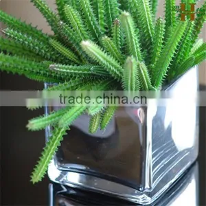 Hot Sale Hand Blown Square Glass Vase thumbnail-4