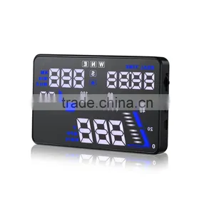 5.5'' GPS Universal Car HUD Head Up Display Car Alarm System Speed Warning With Campass thumbnail-4