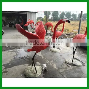 FO-502 Fiberglass Sculpture With Birds Shape for Decorate thumbnail-1