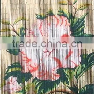 High Quality Best Selling Bamboo Door Curtain With Flower in Viet Nam thumbnail-1