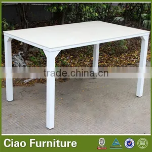 Outdoor Rectangle Dinning Table Set Glass thumbnail-1