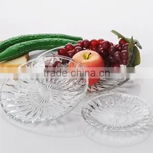 8" Clear China Dinner Ware Glass Dishes thumbnail-1