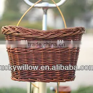 Removable Woven Wicker Bicycle Basket thumbnail-3