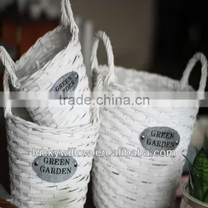 Elegant Willow Flower Vase Wicker Flower Basket thumbnail-1