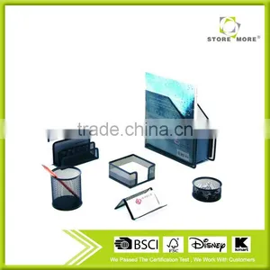 Hot Sale Durable Metal Mesh Office Desk Stationery Set thumbnail-1