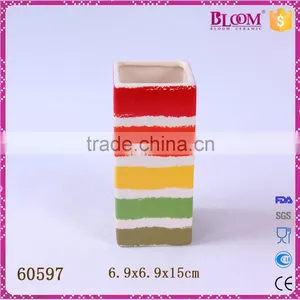 Factory Direct Sales Ceramic Square Decoration Vase thumbnail-1